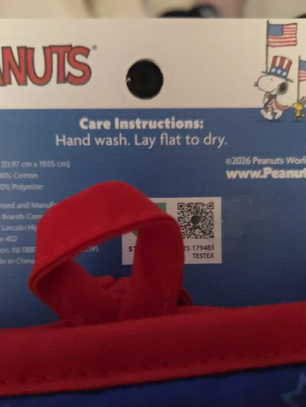 Peanuts Blue Red Snoopy & Woodstock Silicone Mini Oven Mitts NWOT
